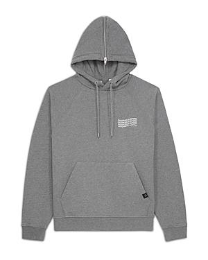 The Kooples Flecked Gray Wavy Logo Hoodie