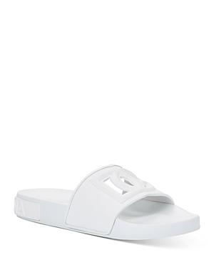 Dolce & Gabbana Women's Monogram Beachwear Slide Sandals