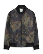 Paul Smith Gents Abstract Floral Print Full Zip Bomber Jacket