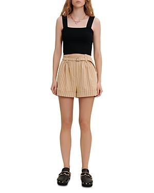 Maje Maclyna Square Neck Crop Top