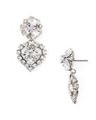 Dannijo Tansy Pave Cluster Drop Earrings