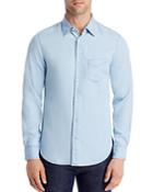 Officine Generale Benoit Indigo Light Long Sleeve Shirt