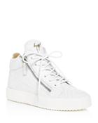 Giuseppe Zanotti Women's May London Snake & Croc Embossed Leather High Top Sneakers