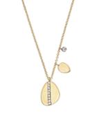Meira T 14k Yellow Gold Pear Nugget Necklace With Diamonds, 16