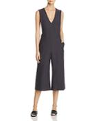 Eileen Fisher Petites V-neck Cropped Jumpsuit - 100% Exclusive