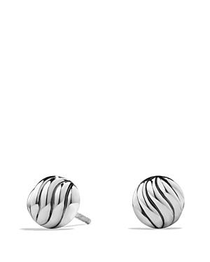 David Yurman Sculpted Cable Earrings In Sterling Silver
