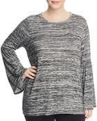 Vince Camuto Plus Space Dye Bell Sleeve Top