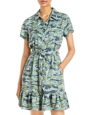 Aqua Elodie Ruffle Shirt Dress - 100% Exclusive