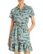 Aqua Elodie Ruffle Shirt Dress - 100% Exclusive