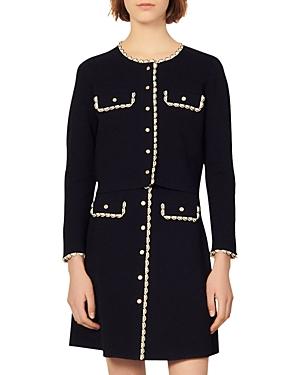 Sandro Donovan Cropped Cardigan