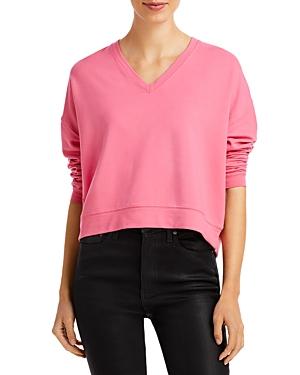 Majestic Filatures Cropped V Neck Top