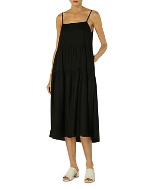 Enza Costa Cotton Strappy Tiered Midi Dress