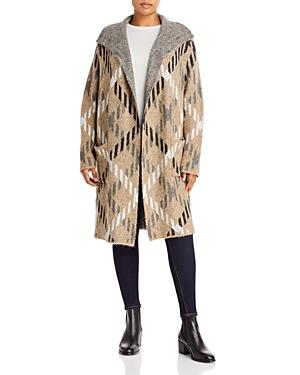 Joseph A Plus Long Cardigan Sweater Coat