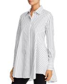 Donna Karan New York Striped Cotton Tunic Shirt