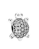 Pandora Charm - Sterling Silver & Cubic Zirconia Sea Turtle, Moments Collection