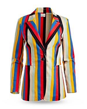 Alice And Olivia Breann Long Fitted Blazer