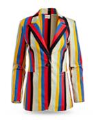Alice And Olivia Breann Long Fitted Blazer
