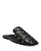 Vince Camuto Women's Lenja Studded Woven Leather Mules