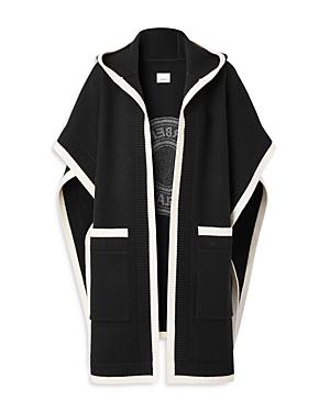Burberry Carla Logo Jacquard Hooded Cape