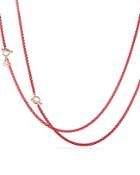 David Yurman Dy Bel Aire Chain Necklace In Coral Color With 14k Rose Gold Accents
