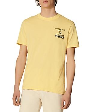Sandro Snoopy Surf Cotton Graphic Tee