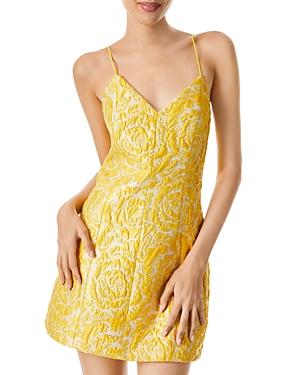Alice+olivia Tayla Structured Jacquard Mini Dress