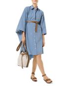 Michael Michael Kors Cotton Dolman Sleeve Shirt Dress