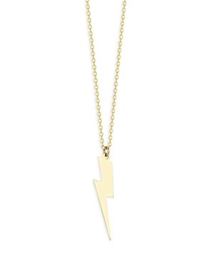Moon & Meadow 14k Yellow Gold Lightning Bolt Pendant Necklace, 18 - 100% Exclusive