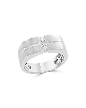 Diamond Men's Band In 14k White Gold, .20 Ct. T.w. - 100% Exclusive