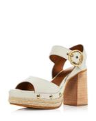 See By Chloe Women's Viviane Studded Espadrille High Heel Platform Sandals