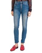 The Kooples Lizy Crop Straight Jeans In Blue
