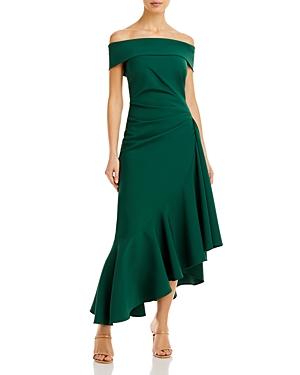 Eliza J Off-the-shoulder Asymmetric Hem Dress