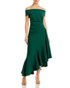 Eliza J Off-the-shoulder Asymmetric Hem Dress