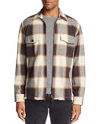 7 For All Mankind Plaid Zip Shirt Jacket
