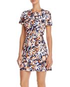 French Connection Enid Abstract Floral-print Mini Dress