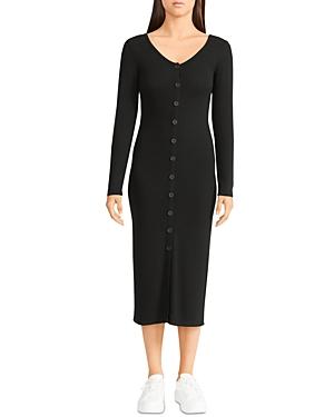Bb Dakota Trish Button Front Midi Dress