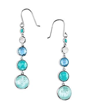 Ippolita Sterling Silver Lollipop Multi Gemstone Waterfall Drop Earrings