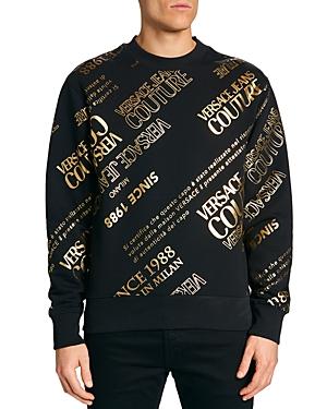 Versace Jeans Couture Warranty Label Allover Printed Sweatshirt