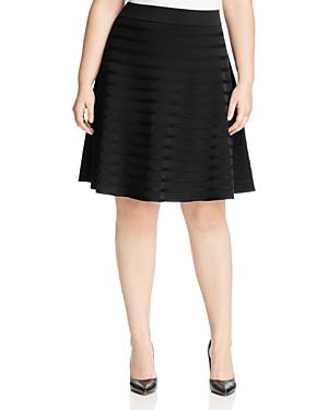 Calvin Klein Plus Ribbed A-line Skirt