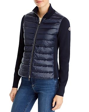 Moncler Puffed Zip Up Cardigan