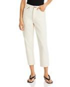 Rag & Bone Alissa Cropped Barrel Leg Jeans In Ecru