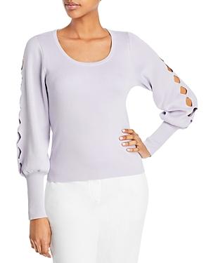 T Tahari Cutout Sleeve Sweater