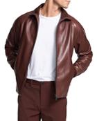 Theory Landan Polished Leather Jacket