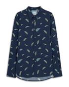Ps Paul Smith Tailored Fit Long Sleeve Leaf Print Shirt
