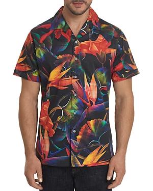 Robert Graham Arora Short-sleeve Tropical Floral-print Classic Fit Shirt
