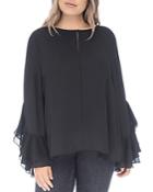 B Collection By Bobeau Curvy Jazz Tiered Bell Sleeve Top