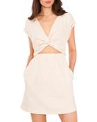 1.state Drop Shoulder Twist Front Dress