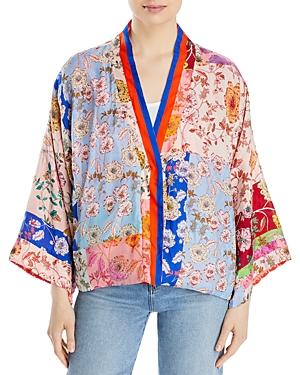 Johnny Was Cosmo Nana Silk Kimono Top