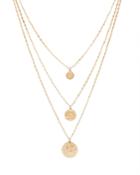 Aqua X Scout The City Pave Coin Layered Pendant Necklace, 24 - 100% Exclusive