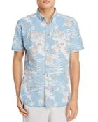Barney Cools Tropical Holiday Short Sleeve Button-down Shirt